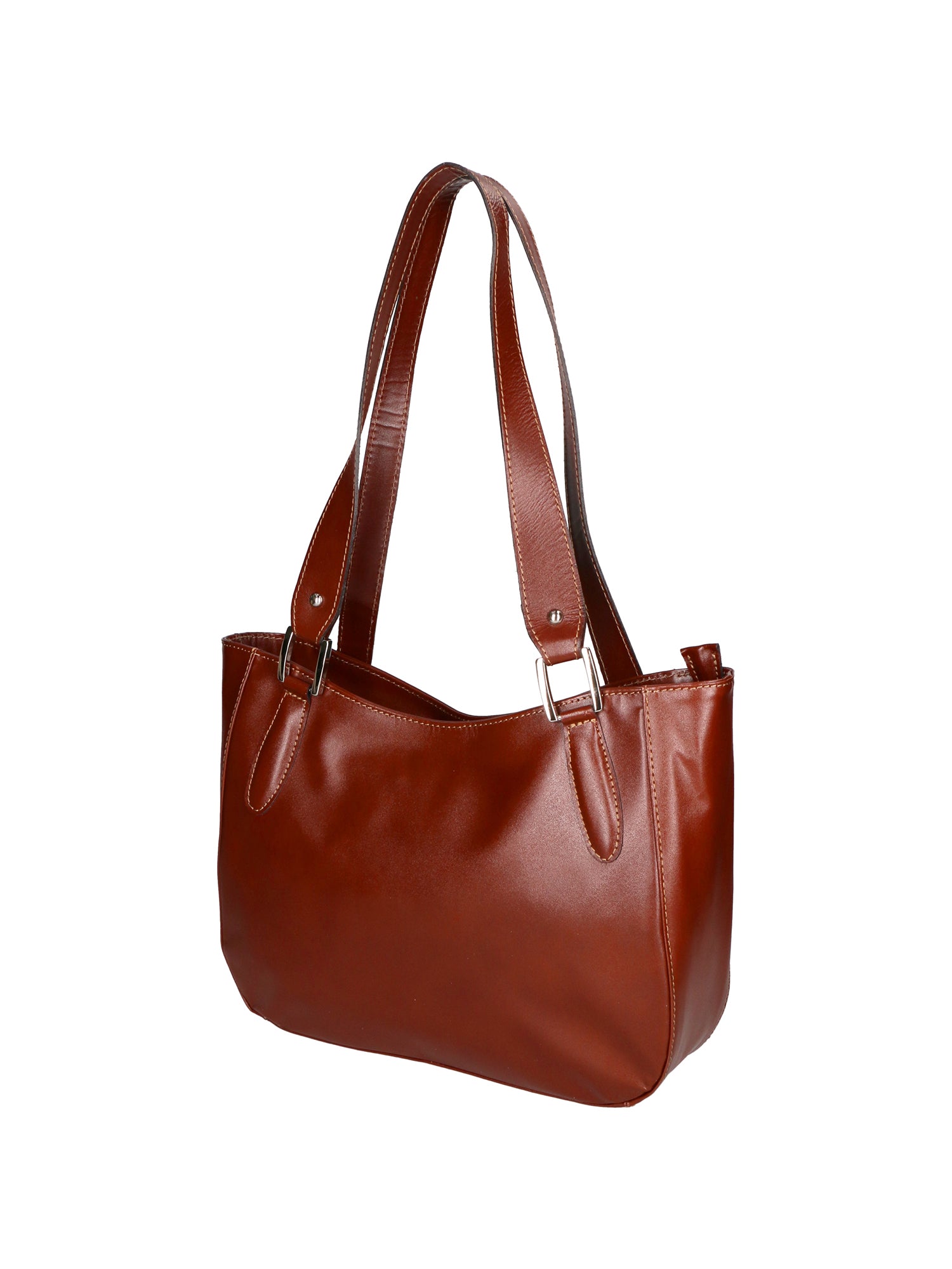 Eva Borsa a spalla da donna Vera pelle 9024-MARRONE BROWN Gave Lux