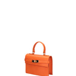 Borsa a mano da donna Vera pelle 07161-D29 ARANCIONE Roberta Rossi