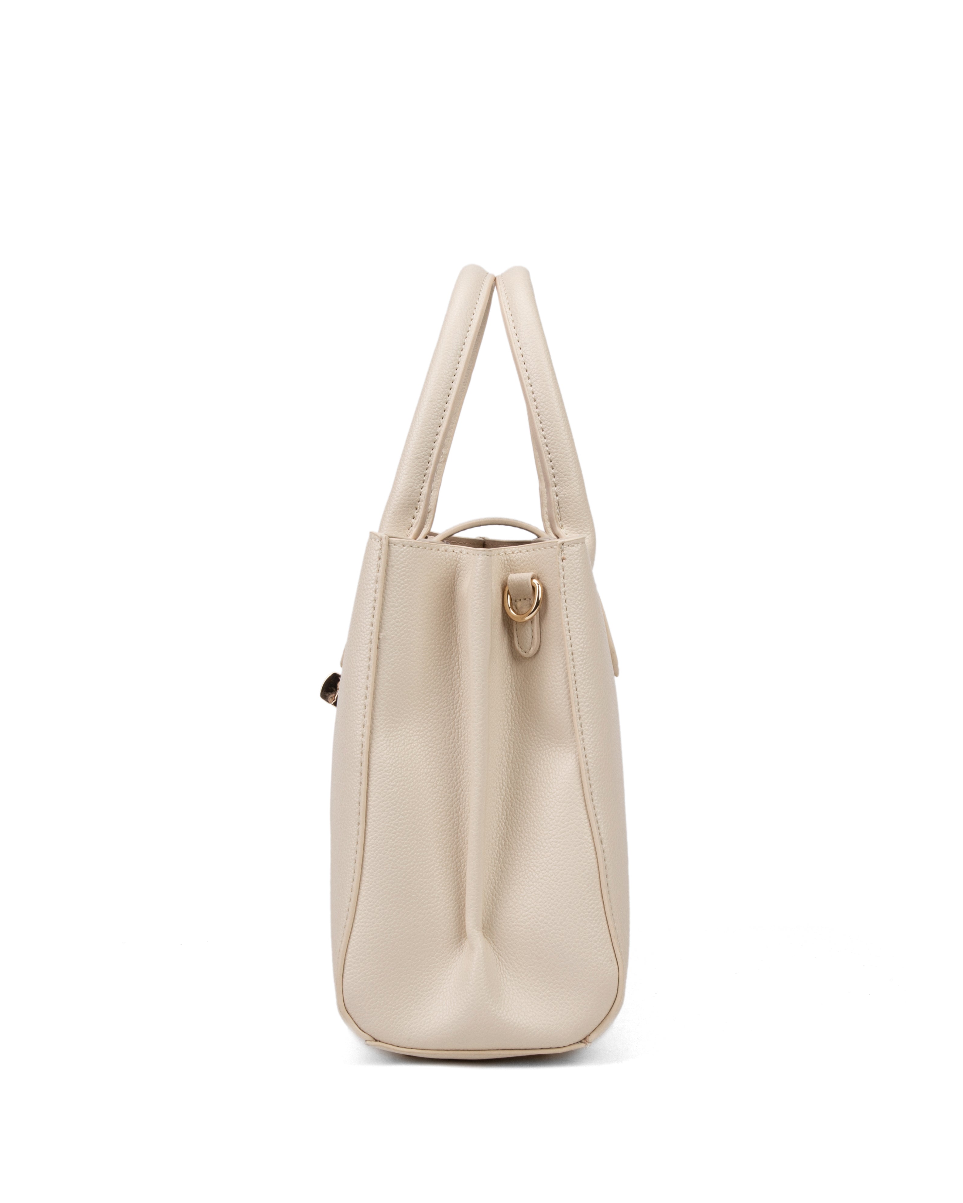 Borsa a mano da donna 100% pelle vegana PU 712-2PT-BEIGE Diana&co