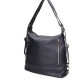 Vera pelle 07135-D26 BLU NOTTE Borsa a spalla convertibile Anjelica Viola Castellani