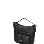 Borsa a tracolla da uomo Vera pelle HILB-4090-NERO Hill Burry