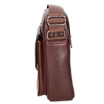 Borsa a tracolla uomo in pelle PU Casual PCL3083-BROWN Northampton Polo Club