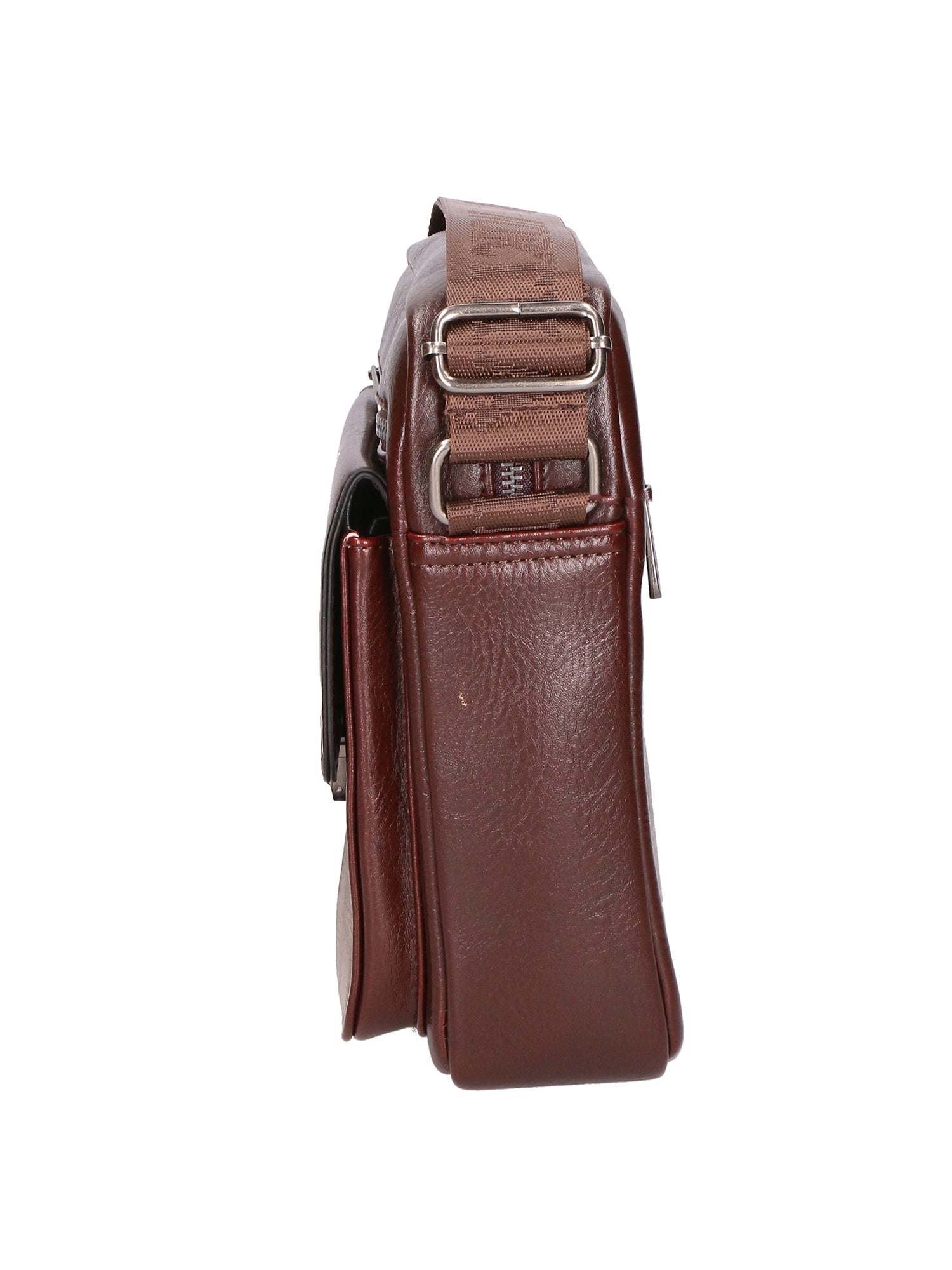 Borsa a tracolla uomo in pelle PU Casual PCL3083-BROWN Northampton Polo Club