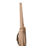Borsa a spalla da donna 100% vera pelle 07213-L110 TAUPE Roberta Rossi