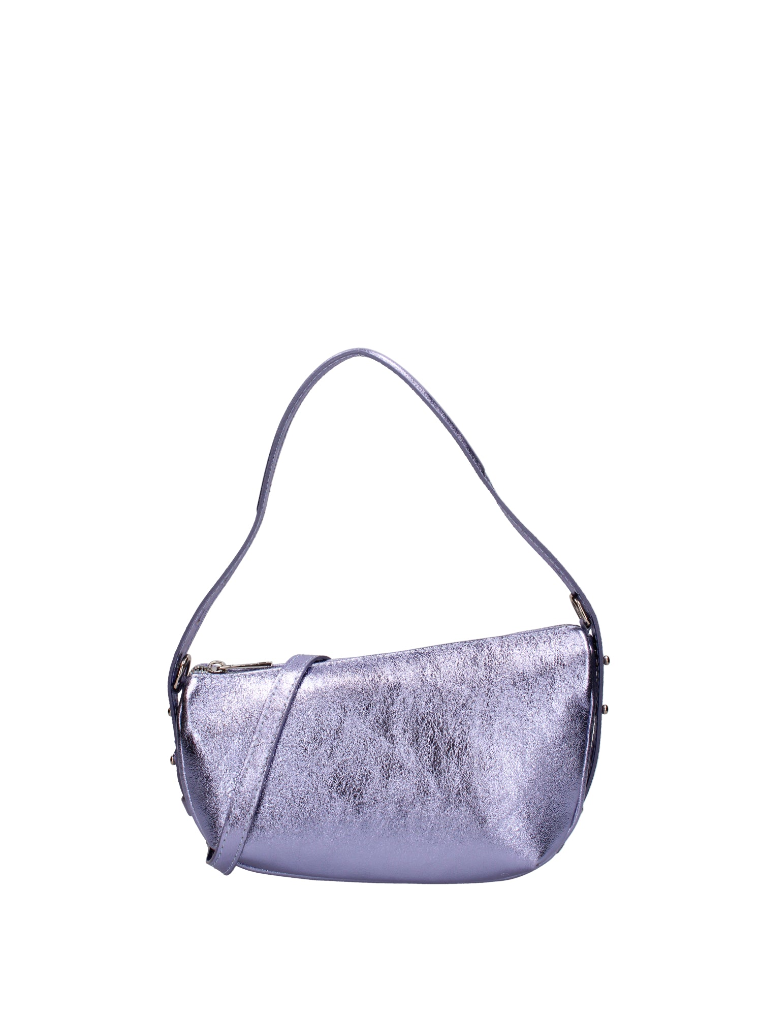 Borsa a spalla da donna Vera pelle e metallo 07228-L027 LILLA Roberta Rossi