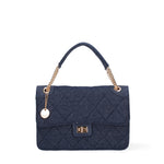 Borsa a spalla da donna Nylon & Ecopelle DC3533-2-NAVYBLUE Diana&co
