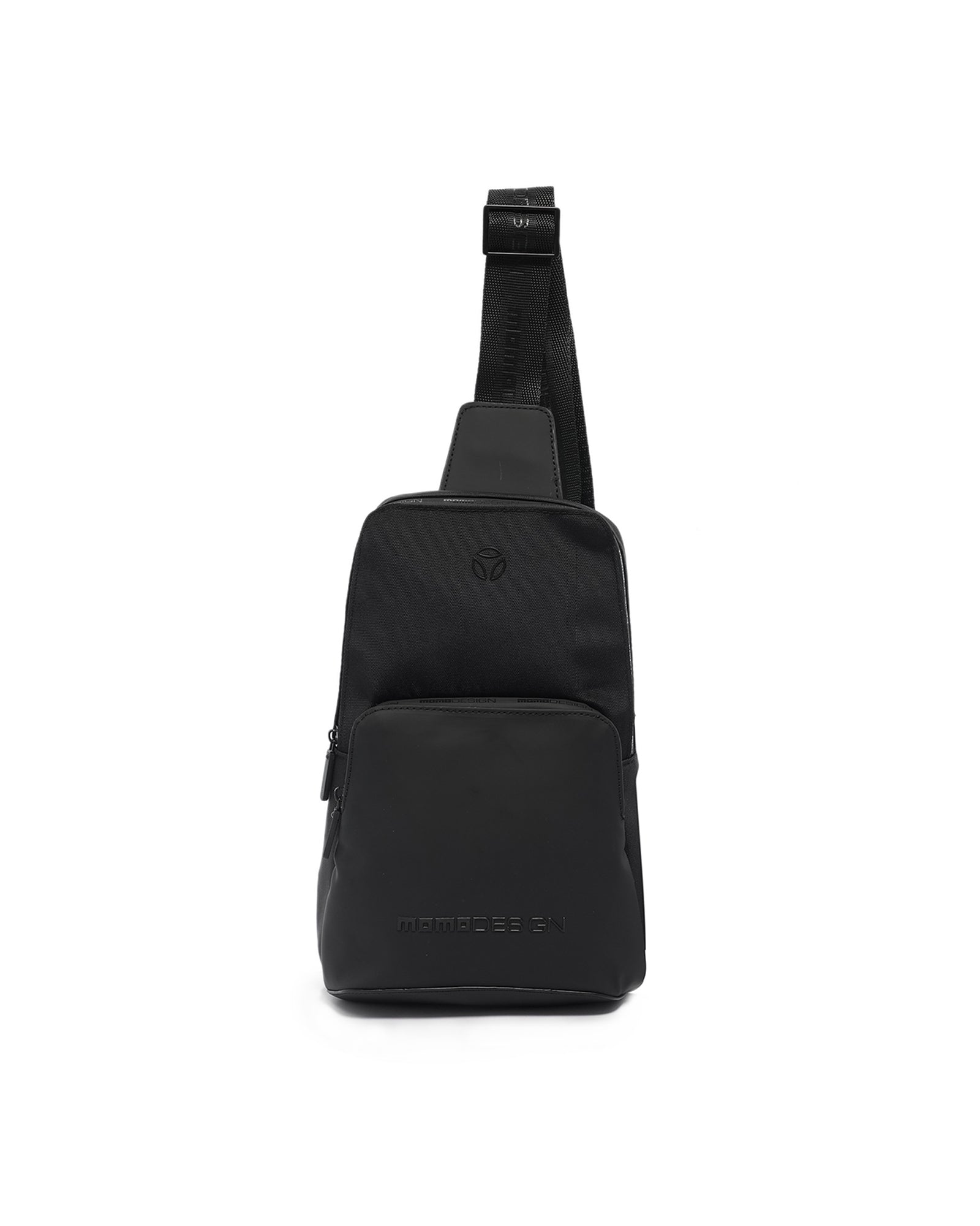 Borsa a tracolla uomo Nylon & Ecopelle MO-23CO-BLACK Momo Design