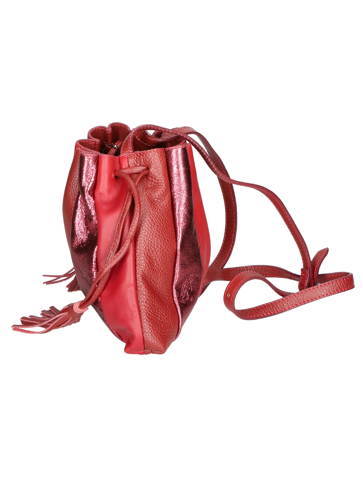 Elysia Borsa a spalla da donna Vera pelle 552043-ROSSO RED Gave Lux
