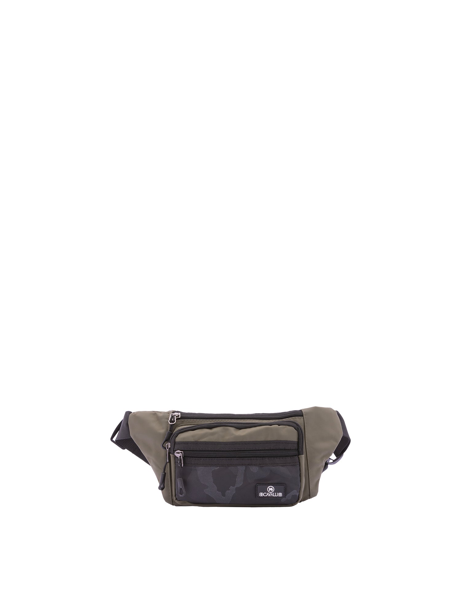Marsupio da uomo in poliestere Casual BC1242-VERDE B Cavalli