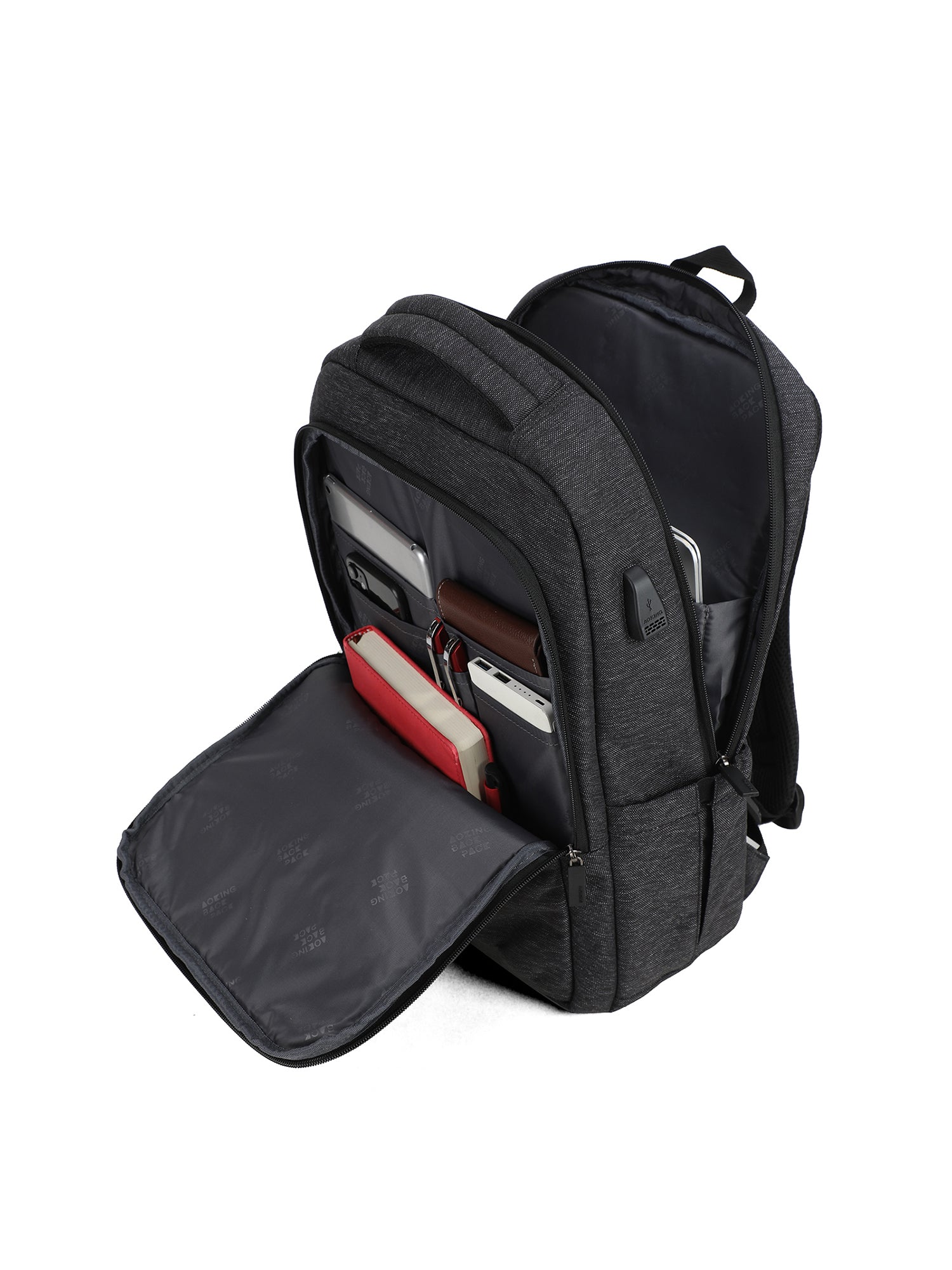 Zaino unisex Voron Casual FN77178-BLACK Aoking