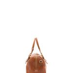 Borsa a bauletto unisex in vera pelle 100% cotone 4528-MIELE Alessia Firenze