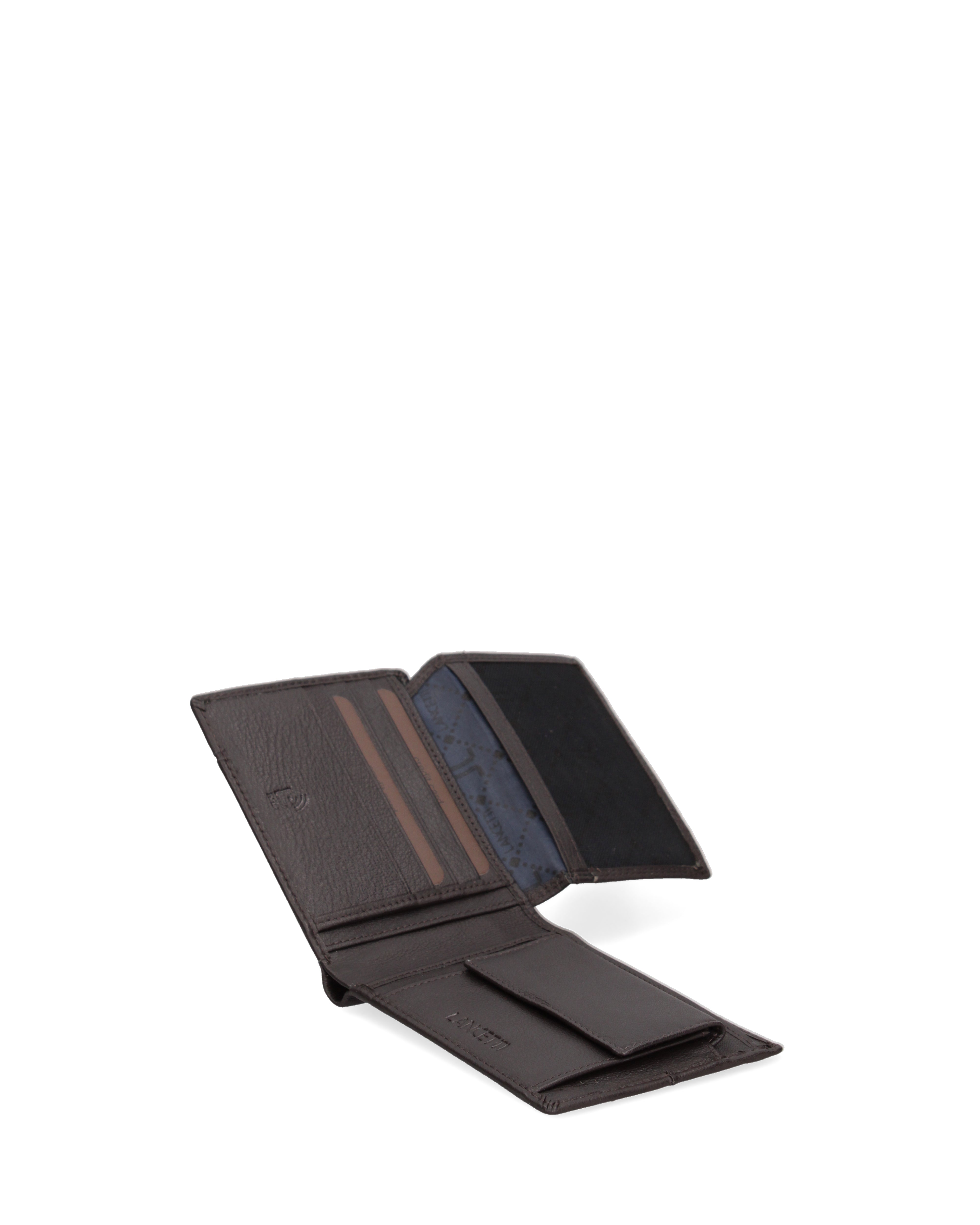 Portafoglio uomo in vera pelle Casual LL760-04-T.MORO Lancetti