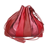 Nunzia Borsa a spalla da donna Vera pelle 576042-ROSSO RED Gave Lux