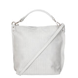 Elga Borsa a spalla da donna Vera pelle 80051-GRIGIO Gave Lux