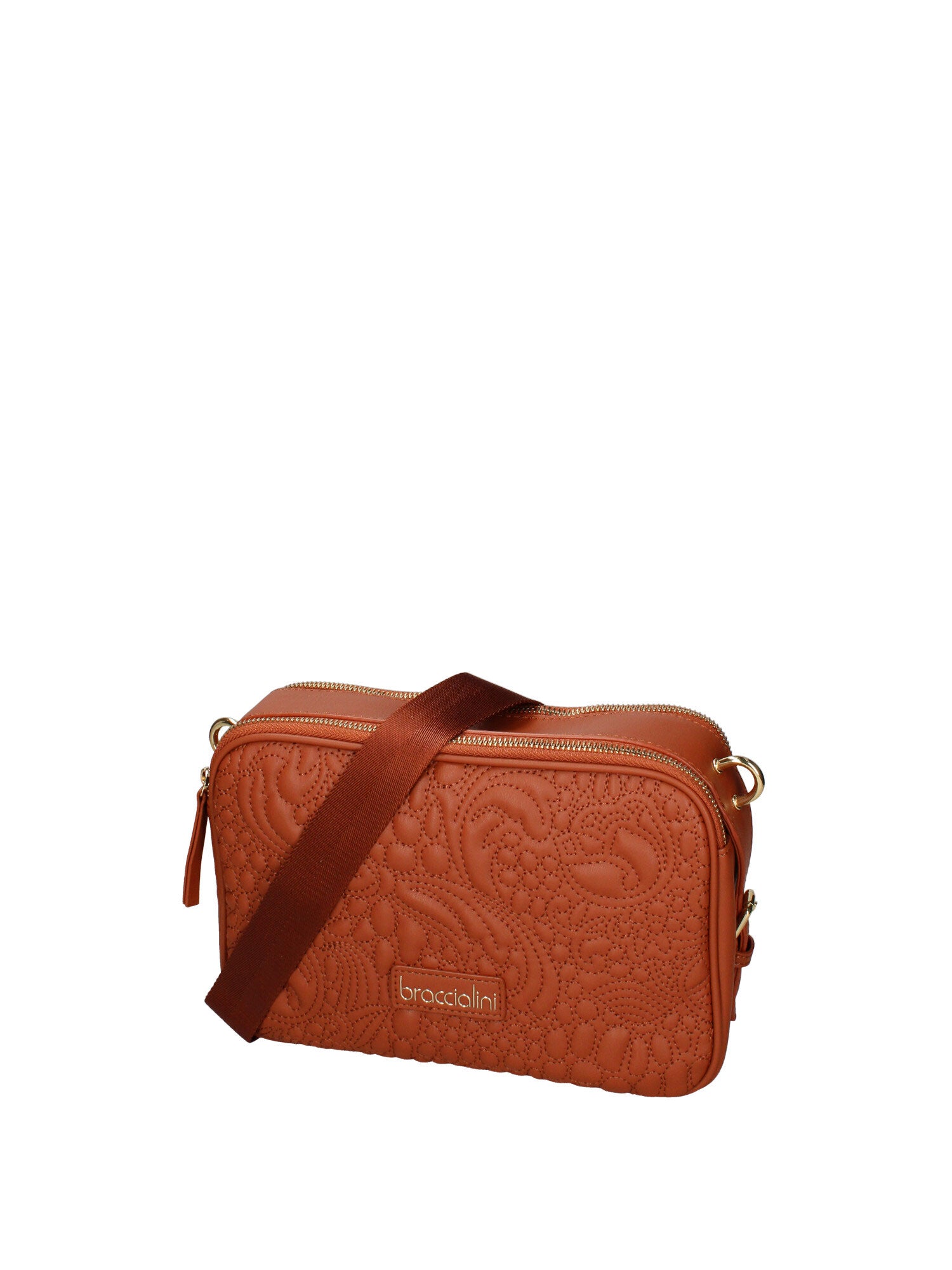 Celestina Nova Borsa a tracolla da donna 100% poliuretano B16894GR-MARRONE Braccialini