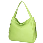 Borsa a spalla da donna Misto pelle e tessuto 07155-D12 VERDE Roberta Rossi