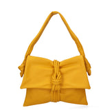 Borsa a spalla da donna Vera pelle 07172-S04 GIALLO Viola Castellani