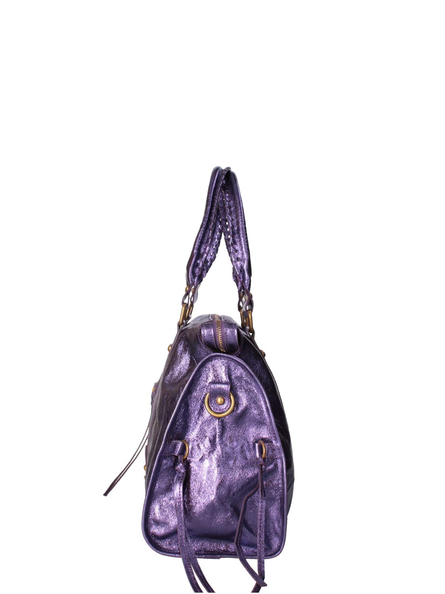 Novara Borsa a spalla da donna Vera pelle 06090 LM-L013 VIOLA Gave Lux