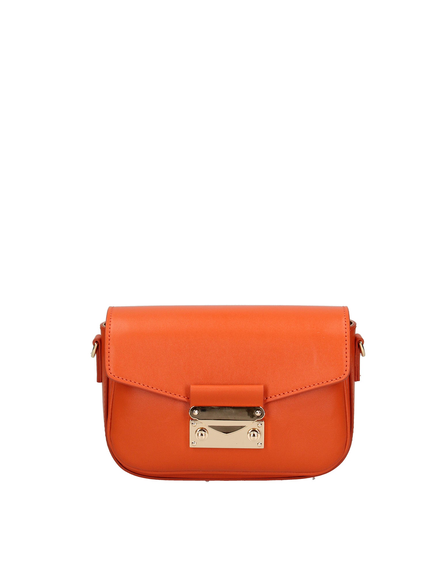 Borsa a tracolla da donna Vera pelle ROB8-PAPAYA Roberta Rossi