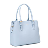 Borsa a mano da donna 100% pelle vegana PU 716-2PT-BABYBLUE Diana&co