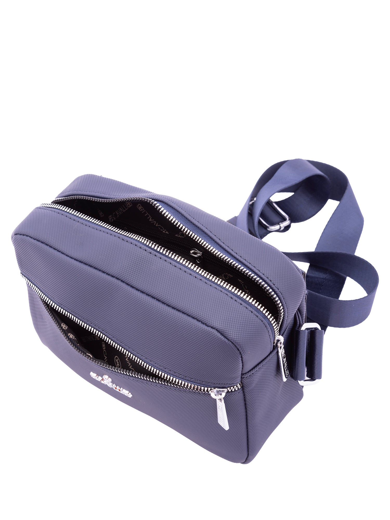 Marsupio da uomo in poliestere Casual BC1097-BLU B Cavalli