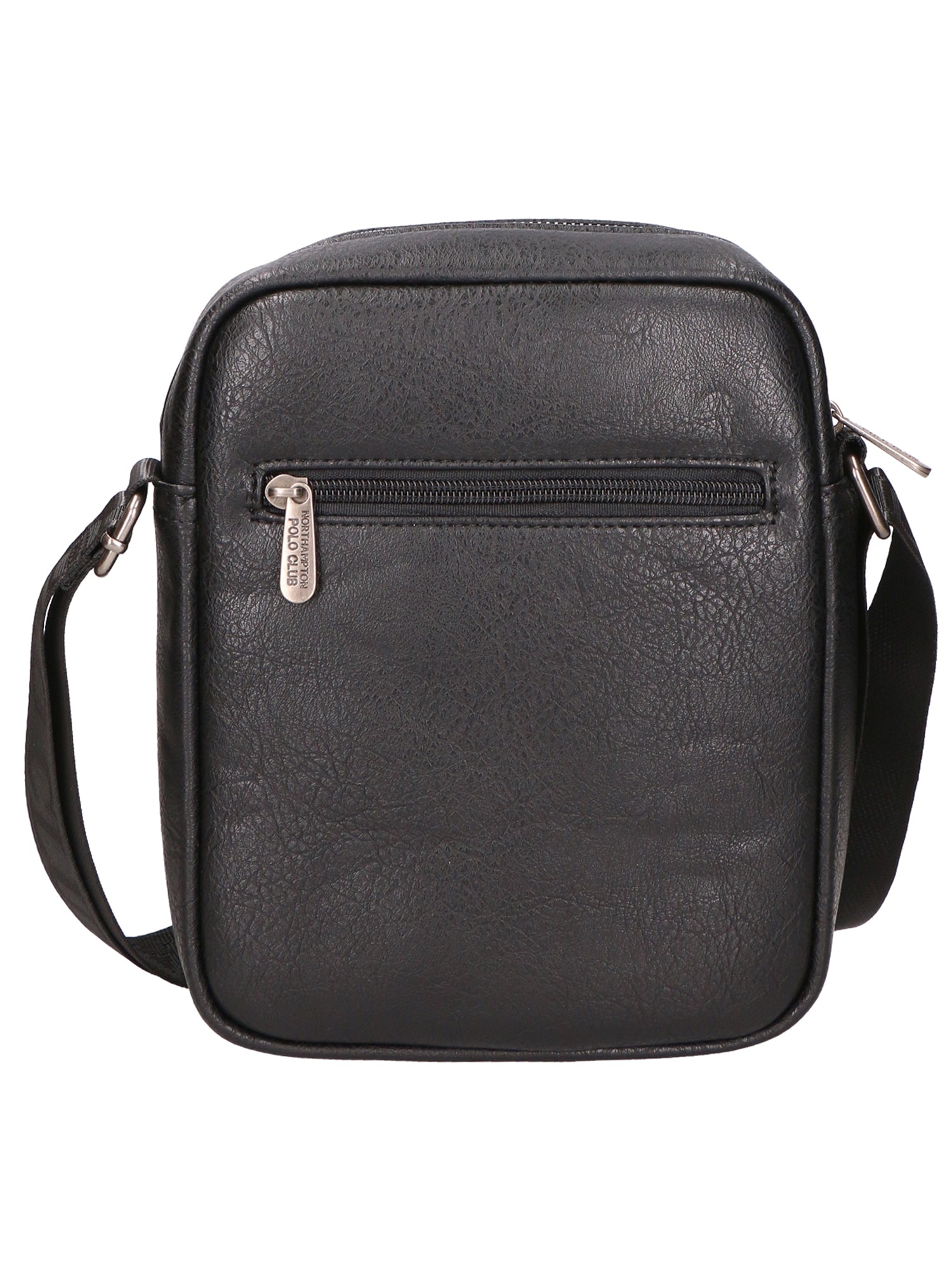 Borsa a tracolla uomo 100% PU Leather PCL3007-BLACK Northampton Polo Club