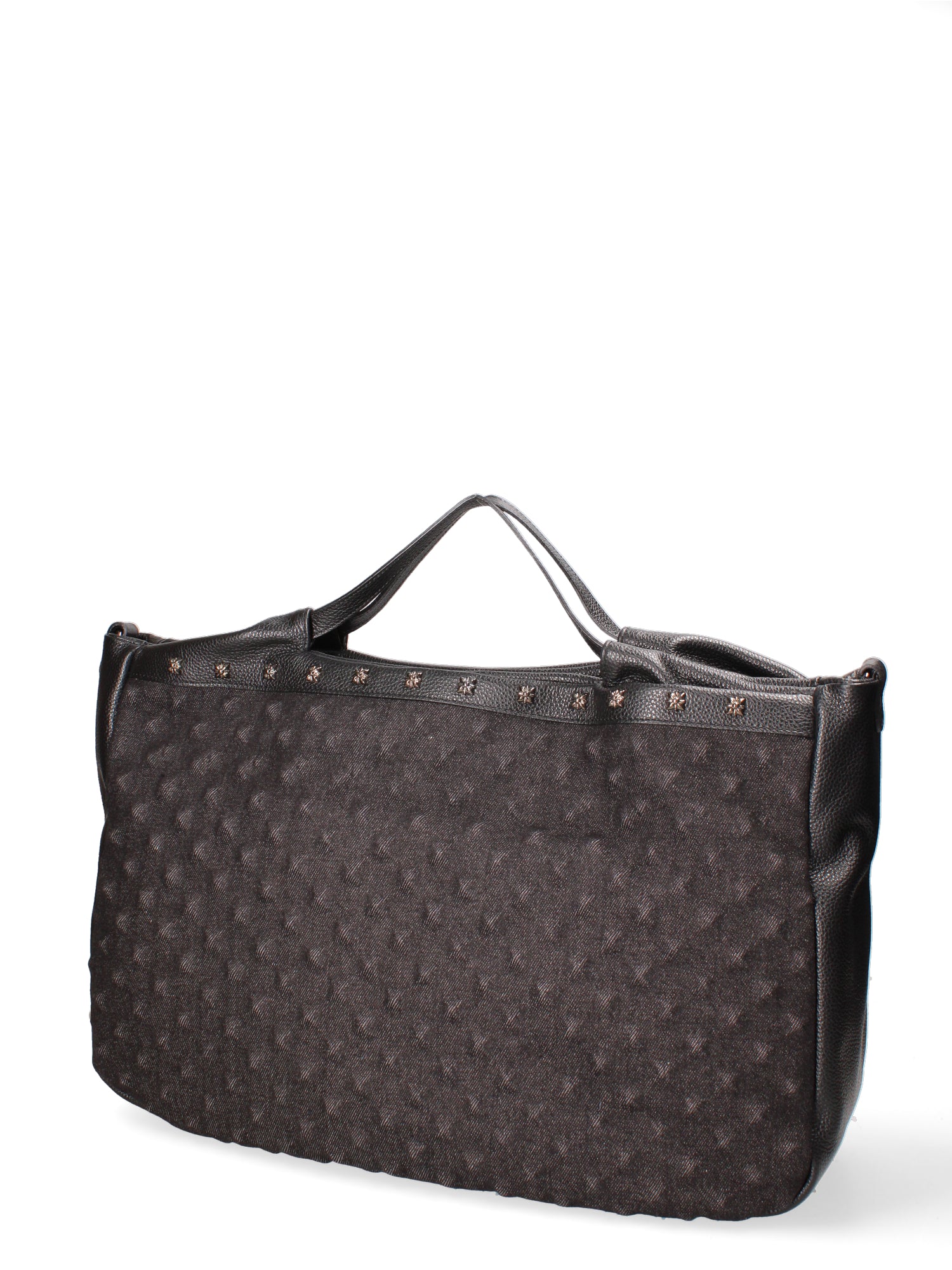 Borsa a mano da donna Vera pelle JR-W-1077-BLACK-DENIM John Richmond