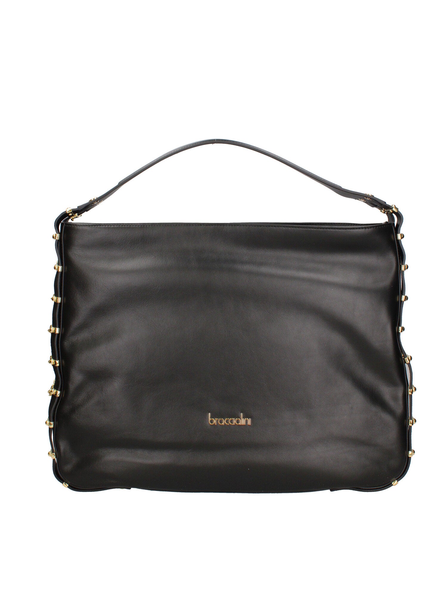 Erisia Chic Borsa a spalla da donna Vera pelle B17223-NERO Braccialini