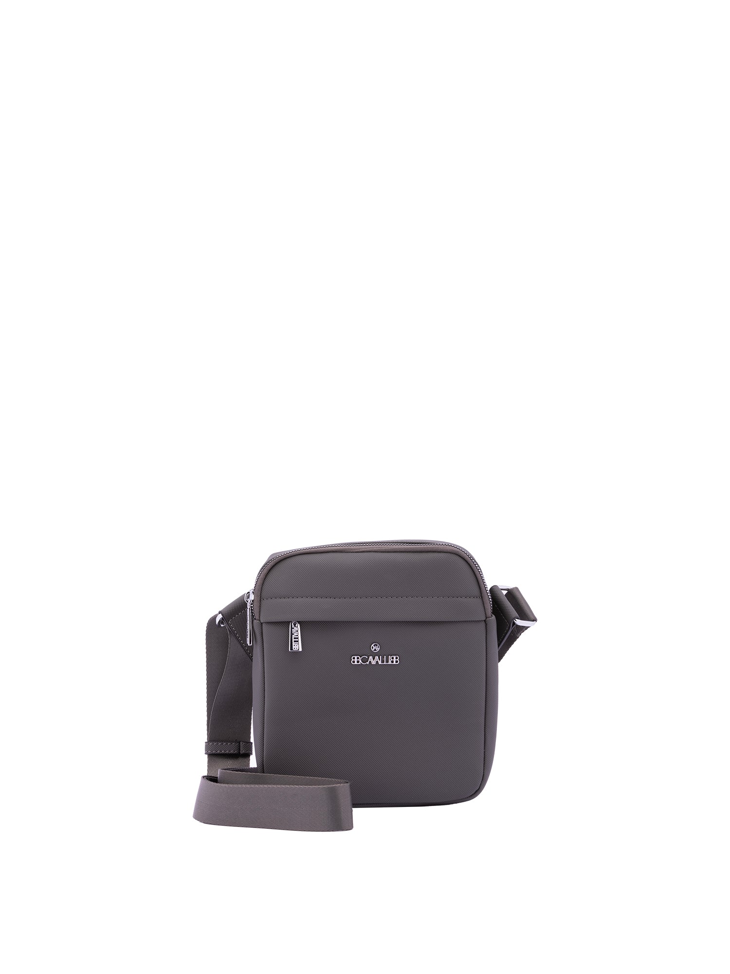 Borsa a tracolla da uomo 100% poliestere BC1096-GRIGIO B Cavalli