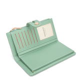 Portafoglio da donna 100% pelle vegana PU 798-3PT-JADEGREEN Diana&co