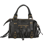 Erisia Borsa a spalla da donna Vera pelle 06091-NERO Gave Lux