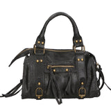 Erisia Borsa a spalla da donna Vera pelle 06091-NERO Gave Lux