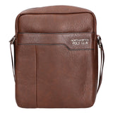 Borsa a tracolla uomo in pelle PU Casual PCL3001-COFFEE Northampton Polo Club