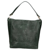 Valtera Borsa a spalla da donna Vera pelle 06500-017 VERDE BOTTIGLIA Gave Lux
