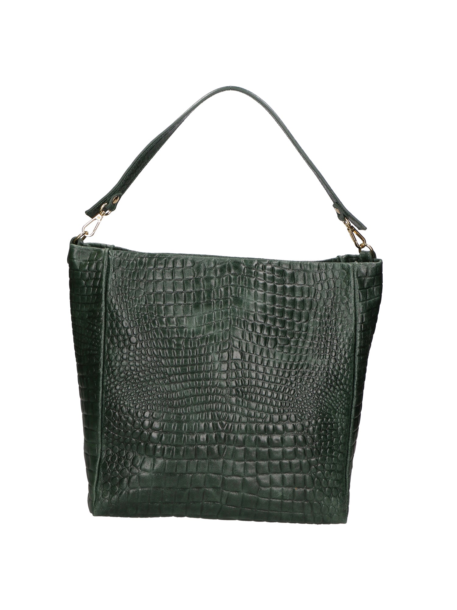 Valtera Borsa a spalla da donna Vera pelle 06500-017 VERDE BOTTIGLIA Gave Lux
