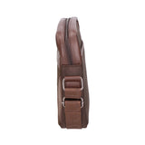 Borsa a tracolla uomo Pelle vegana e nylon PCL3062-COFFEE Northampton Polo Club