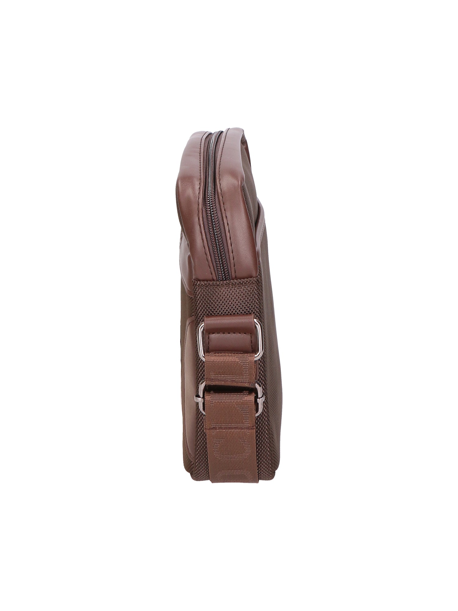 Borsa a tracolla uomo Pelle vegana e nylon PCL3062-COFFEE Northampton Polo Club