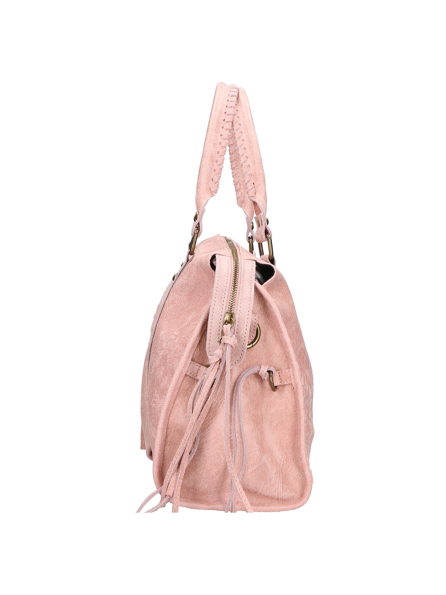 Elara Borsa a spalla da donna Vera pelle 06090-ROSA Gave Lux