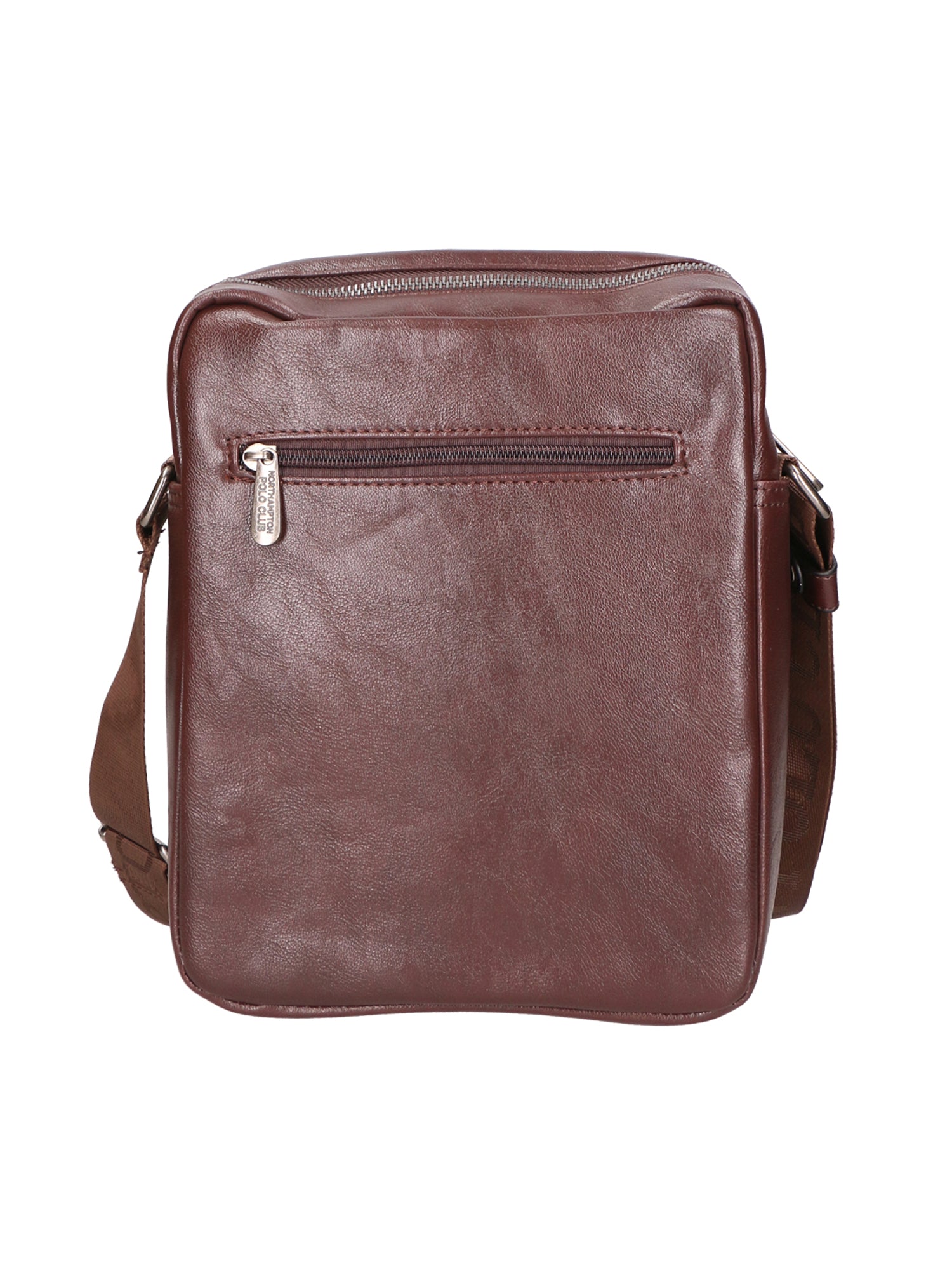 Borsa a tracolla uomo Pelle PU vegana PCL3102-COFFEE Northampton Polo Club