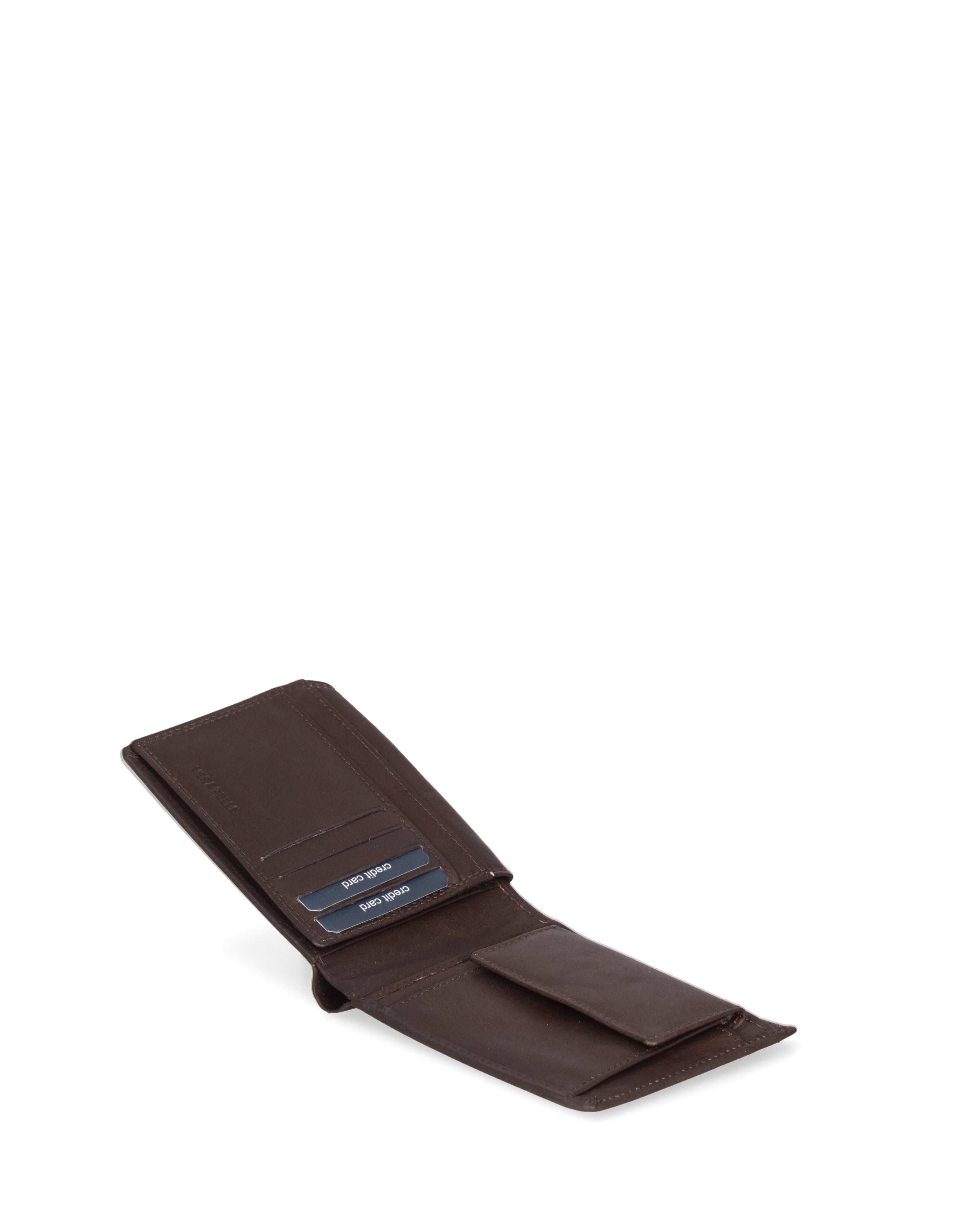 Portafoglio uomo in vera pelle Sfoderato EC7631-04-T.MORO EC Contemporaly COVERI