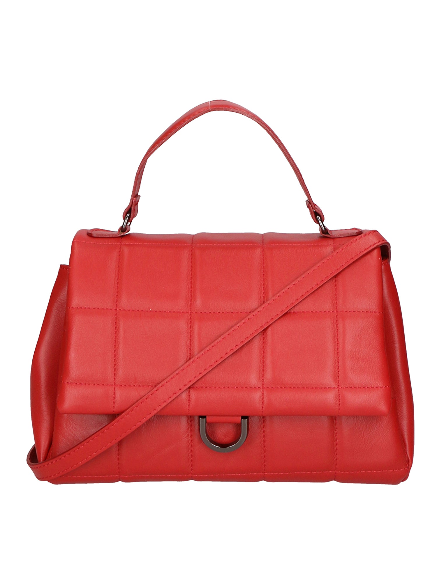 Viola Borsa a mano da donna Vera Pelle 06862-S10 RUBINO Gave Lux