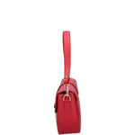 Borsa a spalla da donna Vera pelle 07229-L214 ROSSO Roberta Rossi