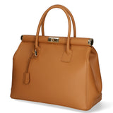 Aleria Borsa a mano da donna Vera pelle 8005-D44 CUOIO Gave Lux