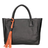 Rosalie Borsa a spalla da donna 100% pelle 06503-D28 NERO BLACK Gave Lux