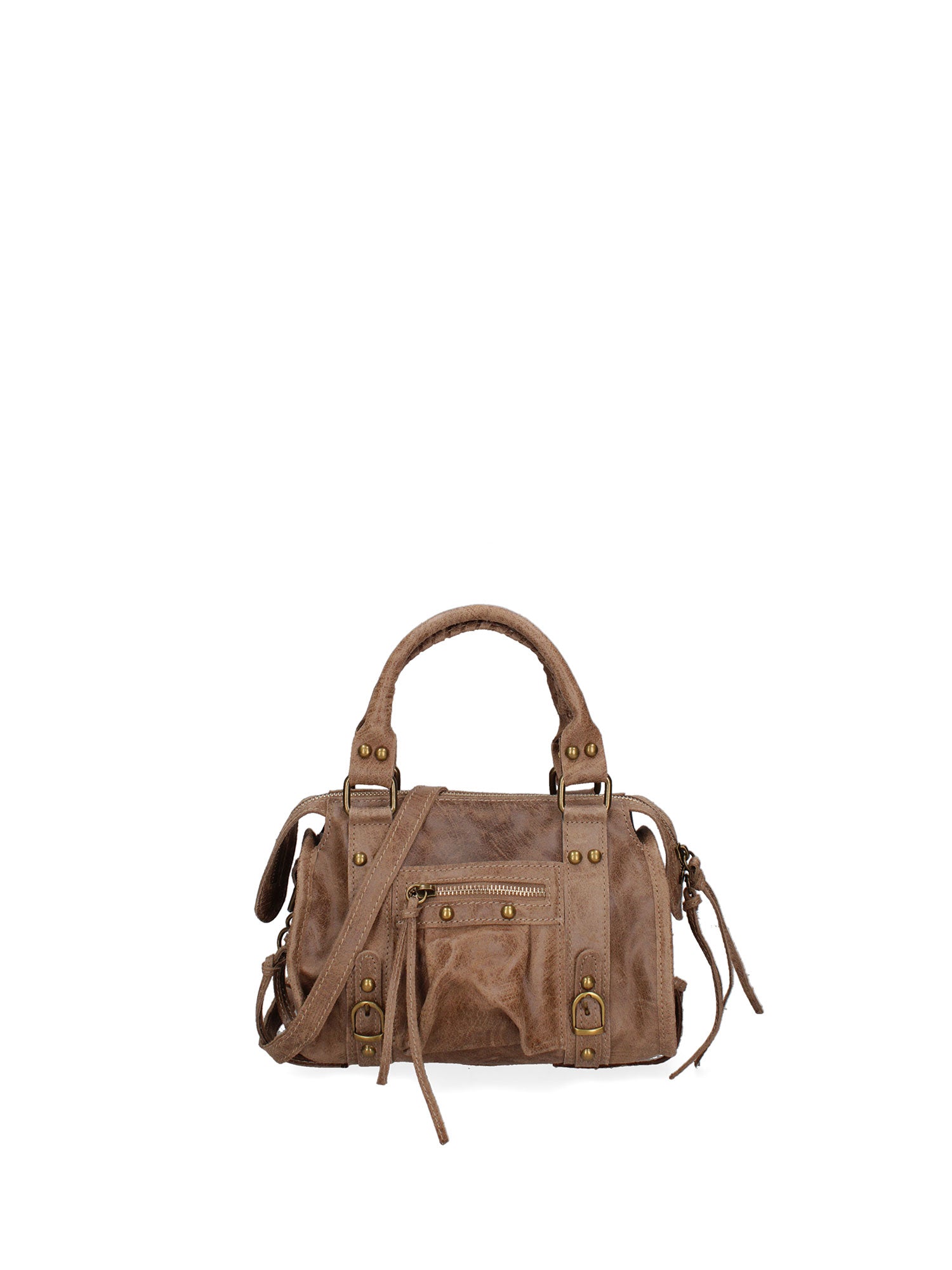 Erisia Borsa a spalla da donna Vera pelle 06091-NOCCIOLA Gave Lux