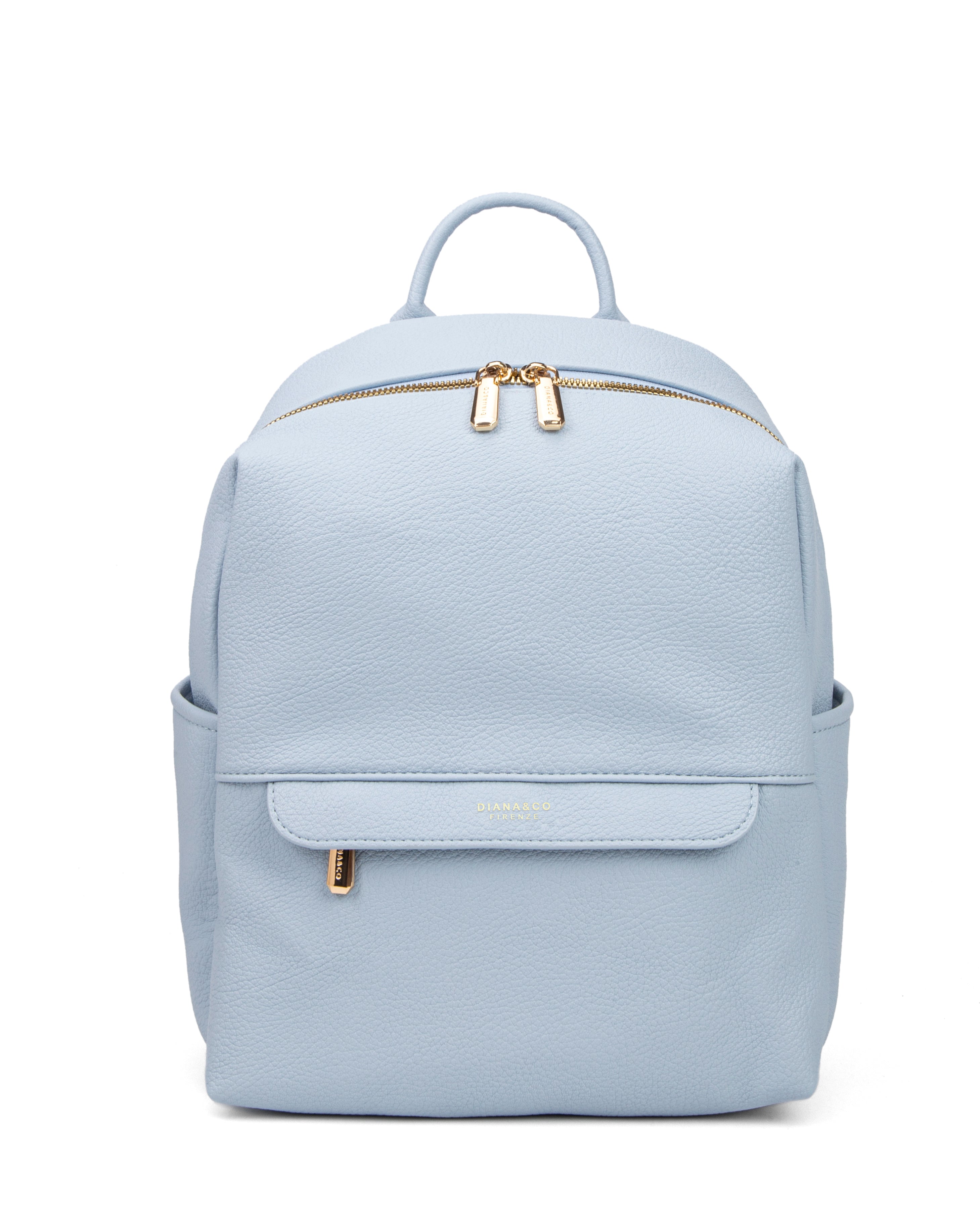 Zaino da donna in pelle vegana Casual 740-2PT-SKYBLUE Diana&co