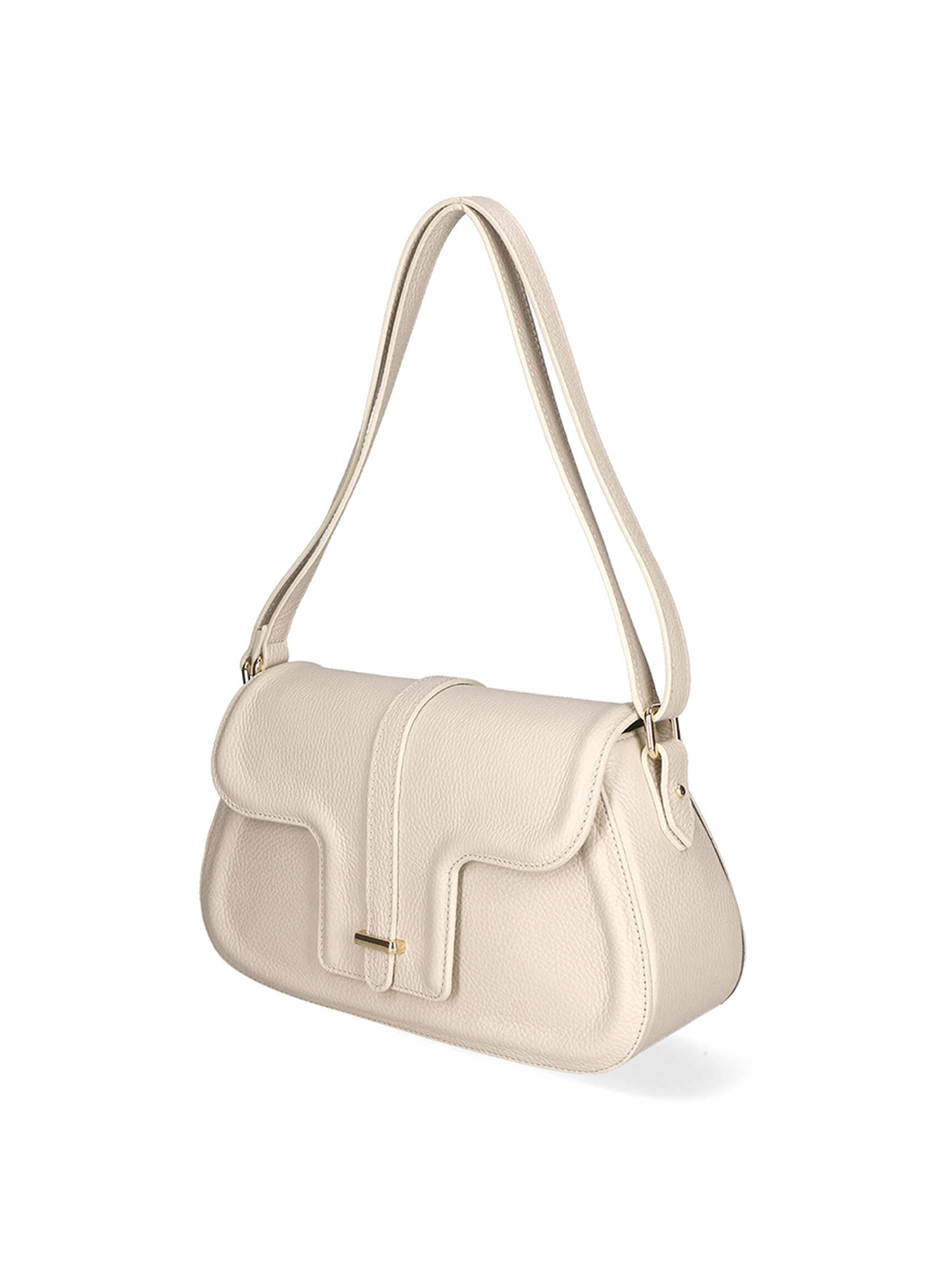 Alena Borsa a spalla da donna Vera pelle 04999-D37 LATTE MILK Gave Lux