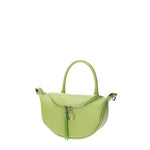 Mae Borsa a mano da donna Vera pelle 07142-D12 VERDE Viola Castellani