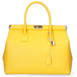 Aleria Borsa a mano da donna Vera pelle 8005-D04 GIALLO Gave Lux