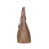 Silvana Chic Borsa a mano da donna 100% pelle 80028 5197-D40 TAUPE TAUPE Gave Lux